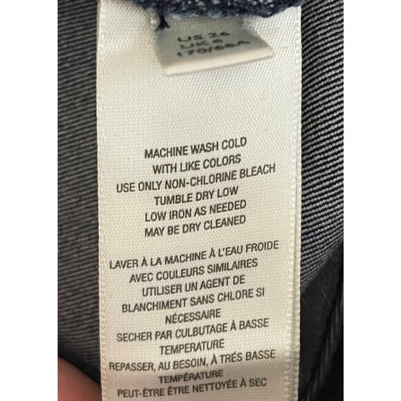 We The Free Penny Pull-On Flare Jeans Riviera Blue Size 26 *Altered to Raw Hem - Picture 13 of 15